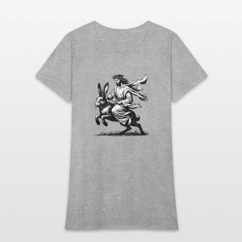 Jesus Riding the Easter Bunny