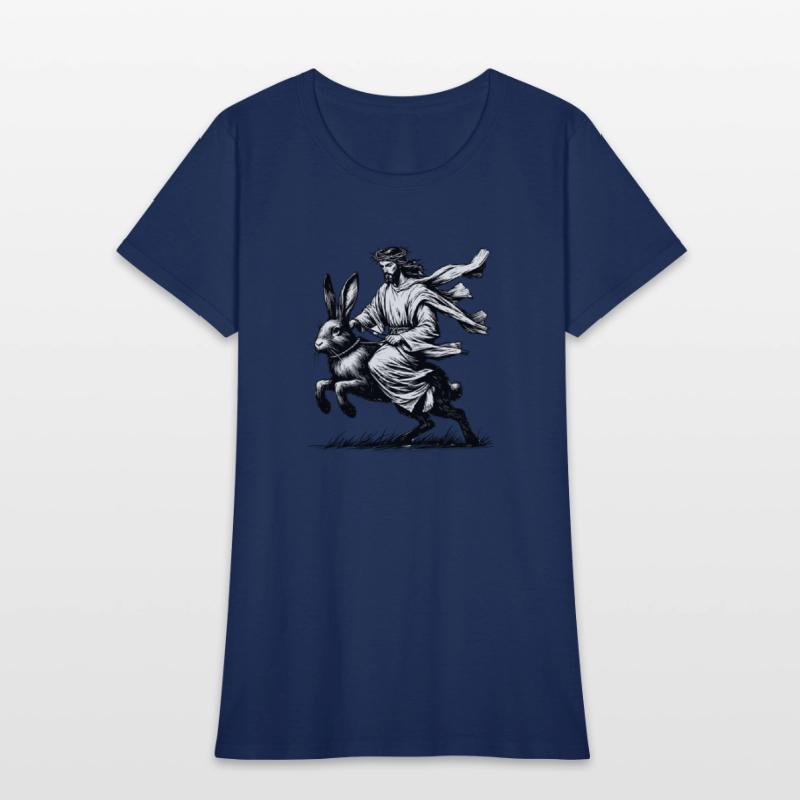 Jesus Riding the Easter Bunny