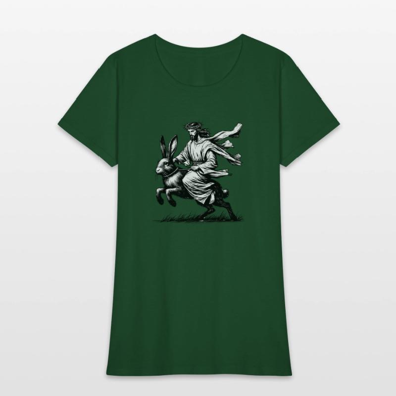 Jesus Riding the Easter Bunny