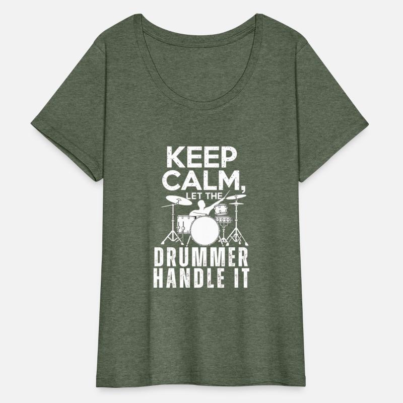 "Keep Calm, Let the Drummer Handle It - Cat T-shir