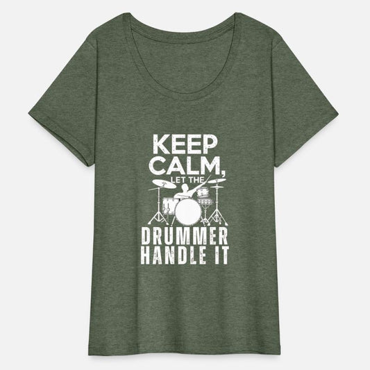 "Keep Calm, Let the Drummer Handle It - Cat T-shir