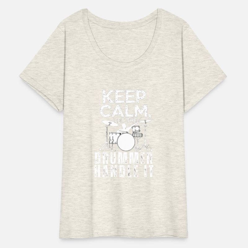 "Keep Calm, Let the Drummer Handle It - Cat T-shir