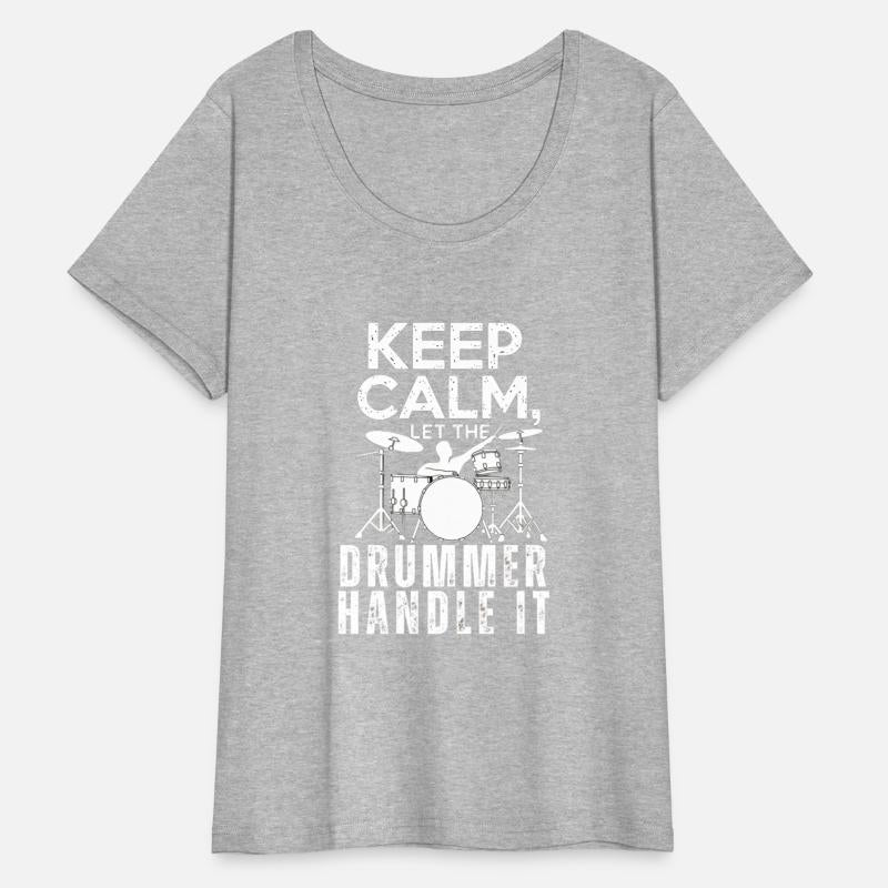 "Keep Calm, Let the Drummer Handle It - Cat T-shir