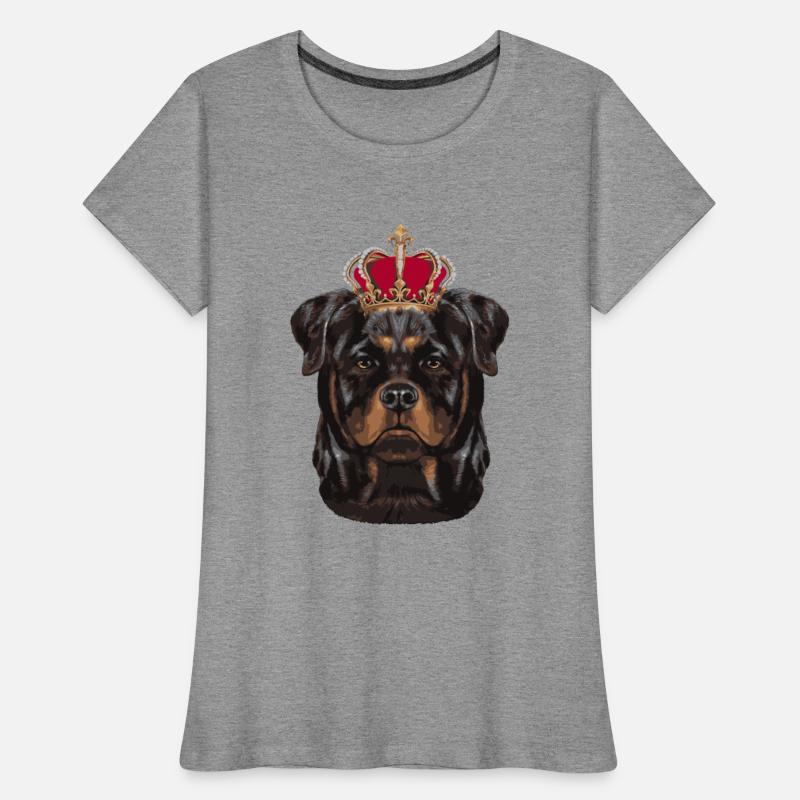 King Rottweiler Dog Wearing An Imperial Crown