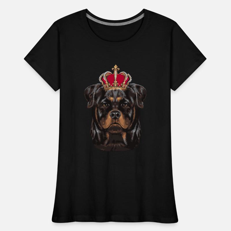 King Rottweiler Dog Wearing An Imperial Crown