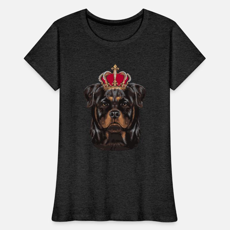King Rottweiler Dog Wearing An Imperial Crown