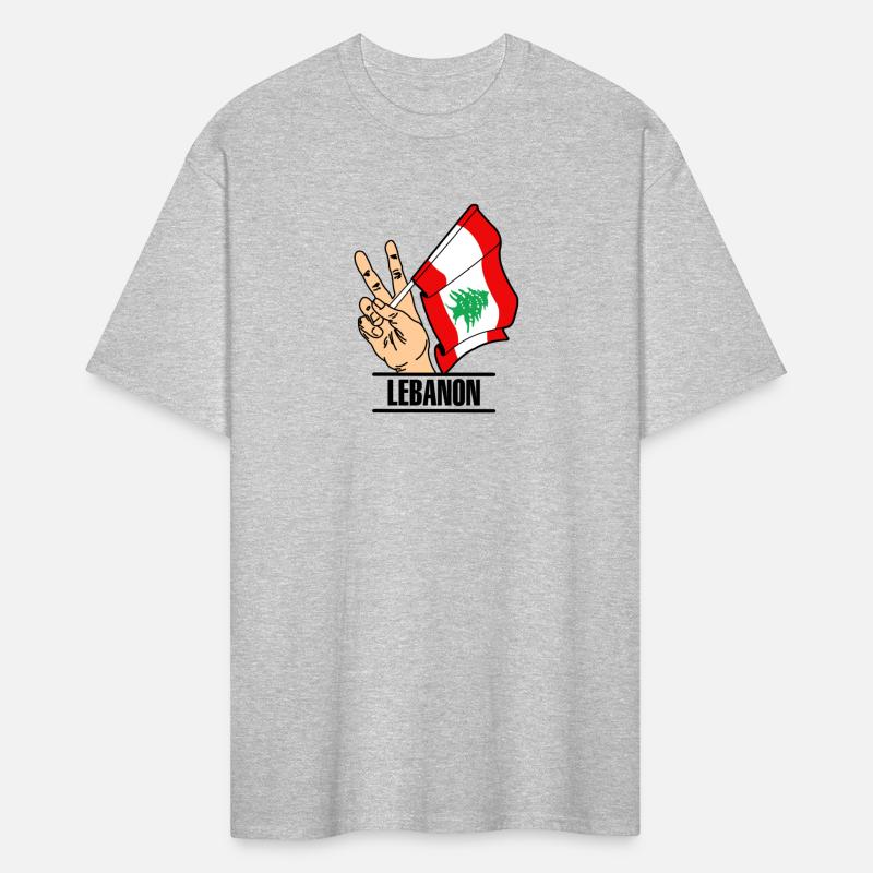 Lebanon flag peace sign text´LEBANON´