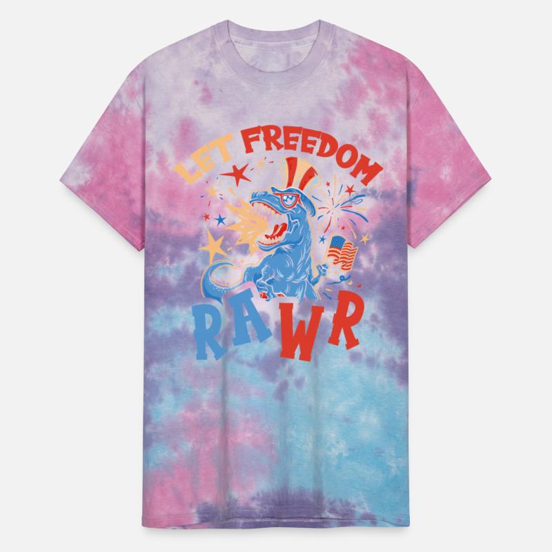 Let Freedom Rawr Dinosaur USA Flag 4th Of July