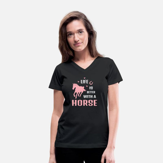 Life is better with horse Riding stable horseback