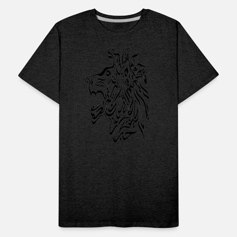 Lion face black hand drawn minimalistic lion.