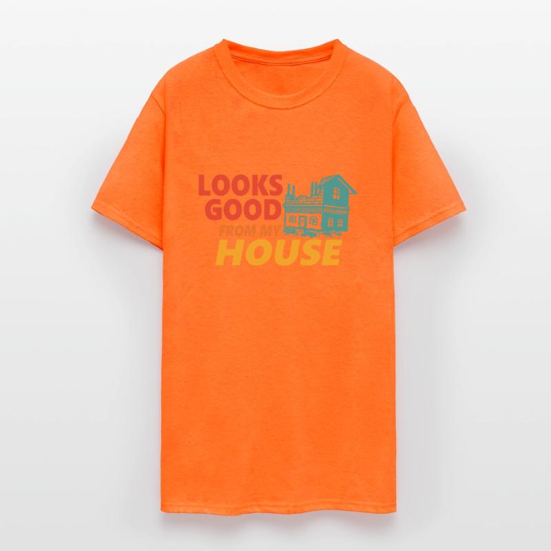 Look Good From My House Funny Retro Apparel