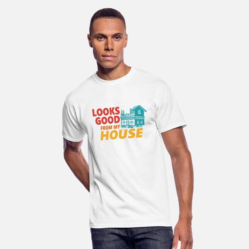 Look Good From My House Funny Retro Apparel