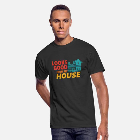 Look Good From My House Funny Retro Apparel