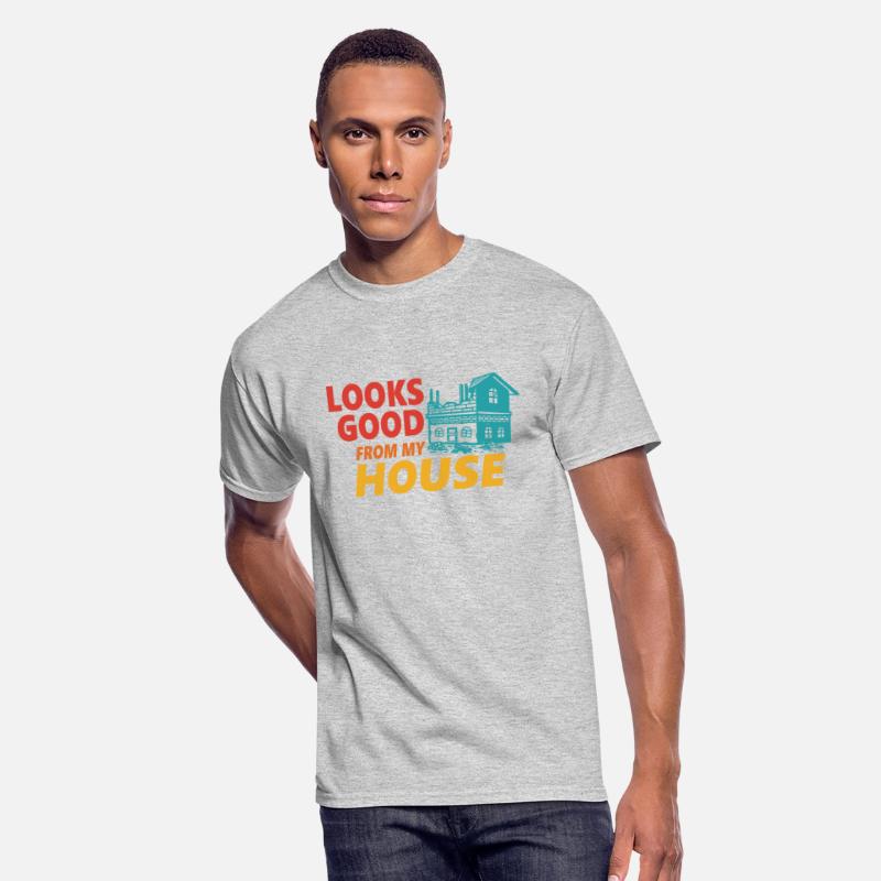 Look Good From My House Funny Retro Apparel