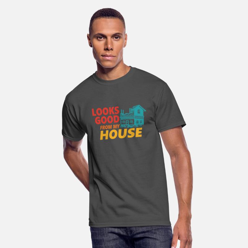 Look Good From My House Funny Retro Apparel