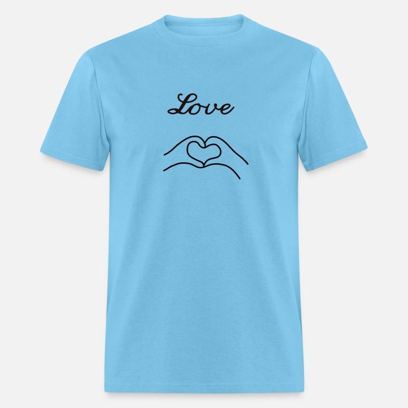 love with heart from couple hand