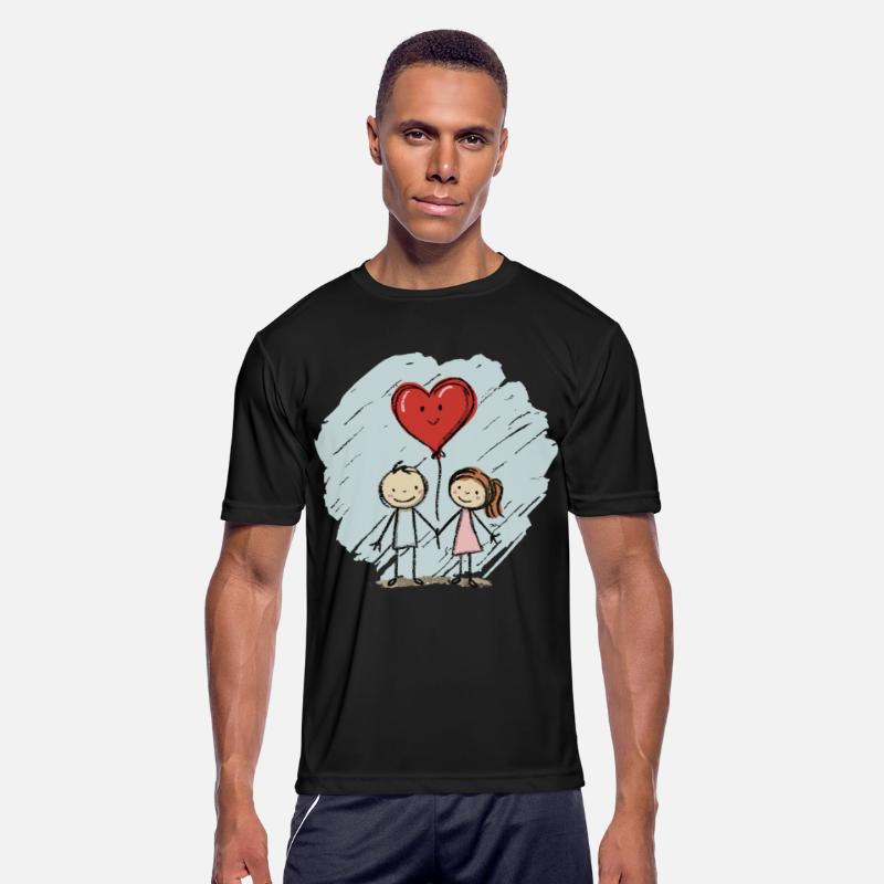 Lovers Stick Figure Couple Valentine's Day