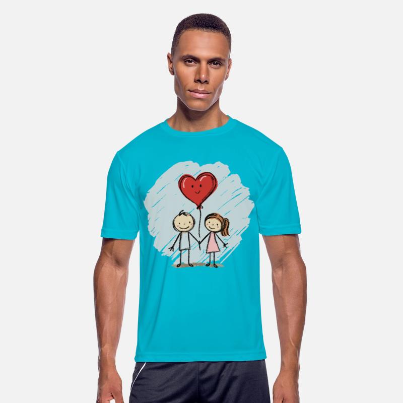 Lovers Stick Figure Couple Valentine's Day