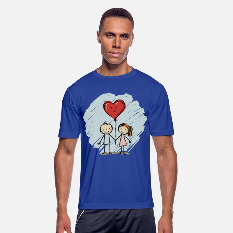 Lovers Stick Figure Couple Valentine's Day