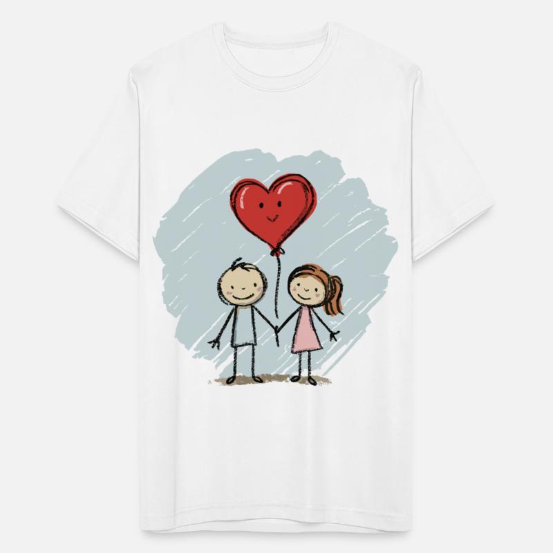 Lovers Stick Figure Couple Valentine's Day