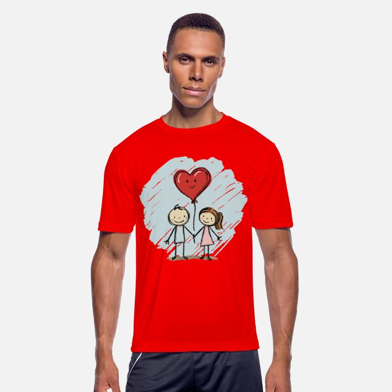 Lovers Stick Figure Couple Valentine's Day