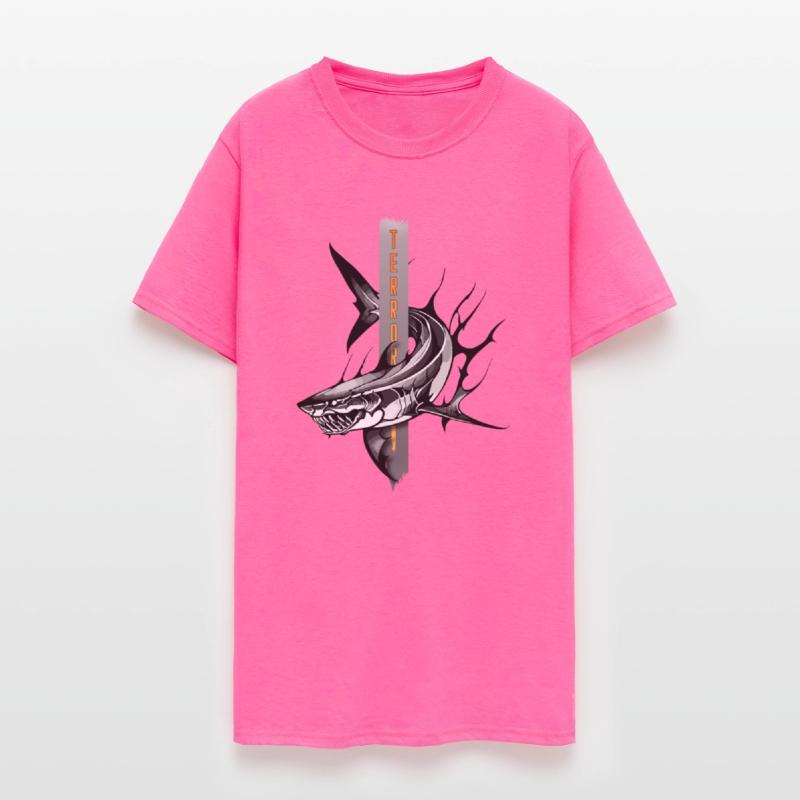 Majestic Shark Illustration with a Touch of Terror