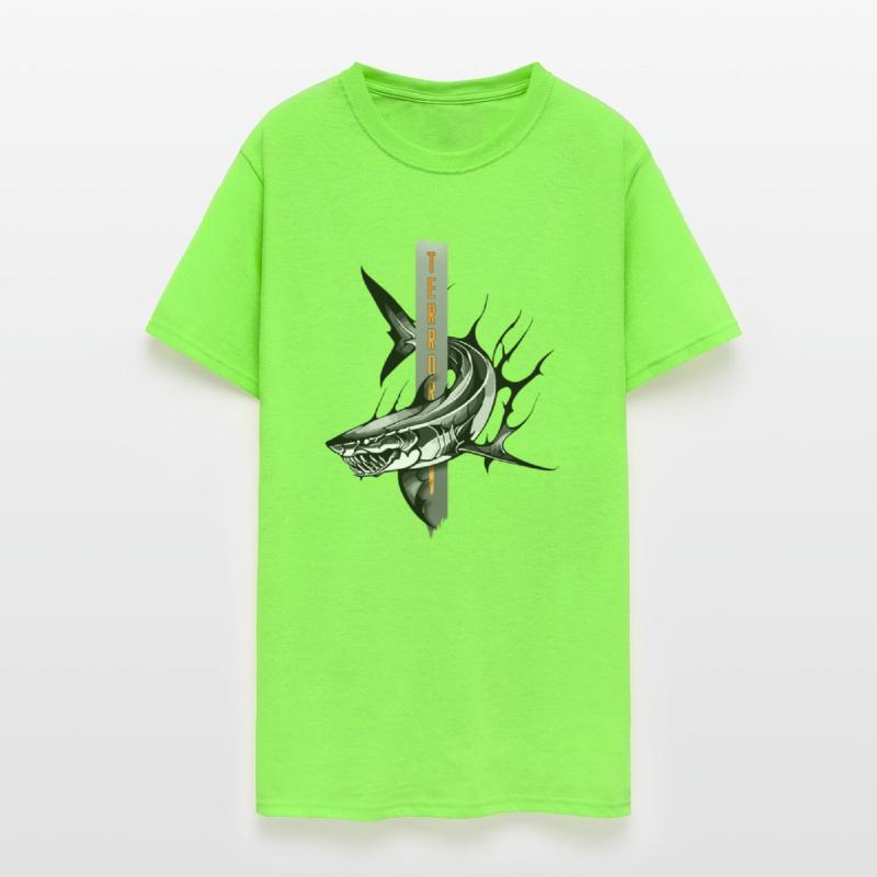 Majestic Shark Illustration with a Touch of Terror