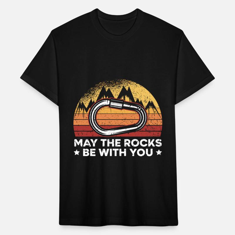 May The Rocks Be With You Rock Climber Bouldering