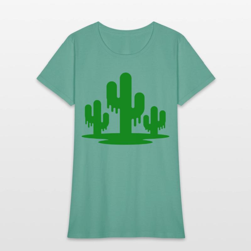 Melting Cactus Trio Vector One Color