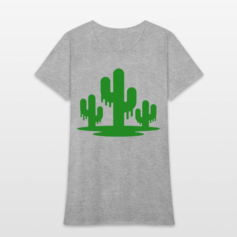 Melting Cactus Trio Vector One Color