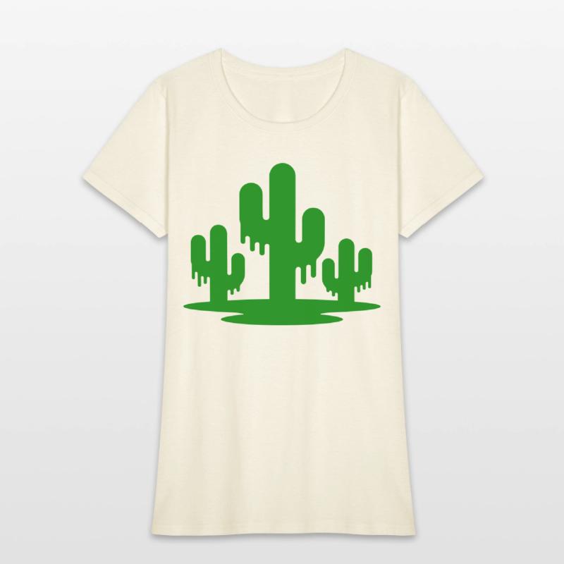 Melting Cactus Trio Vector One Color
