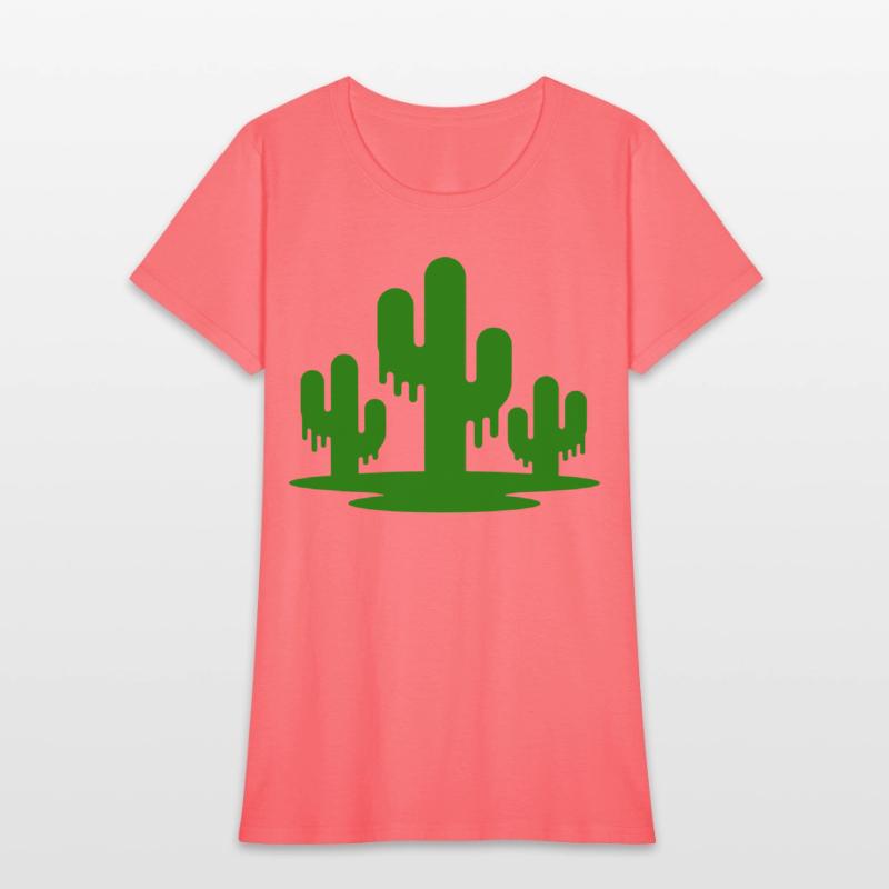 Melting Cactus Trio Vector One Color