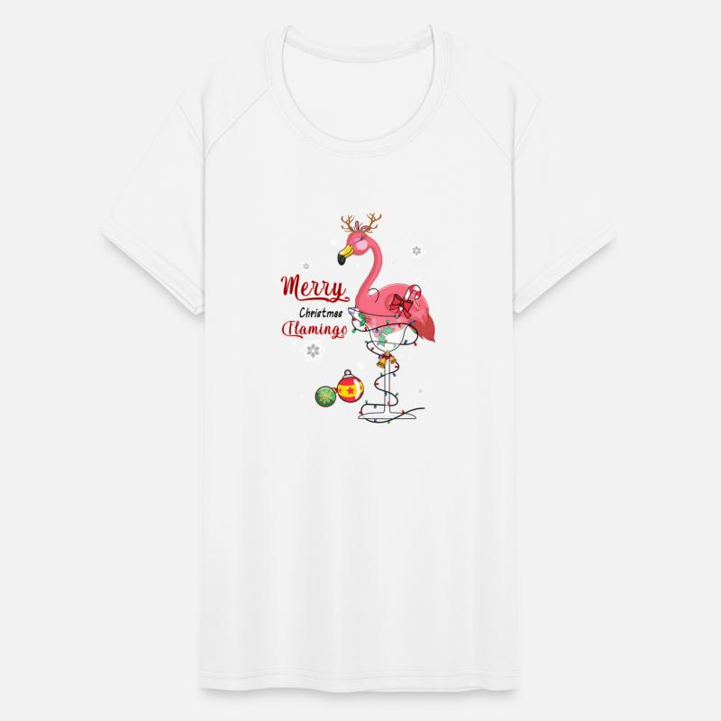 Merry christmas flamingo