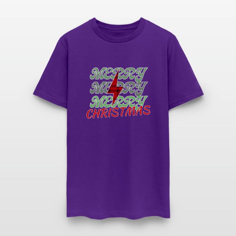 Merry christmas with lightning bolt