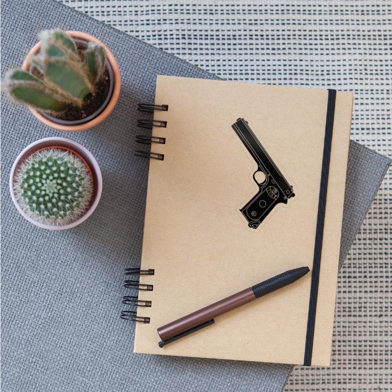 Military pistol 38 Colt shade picture