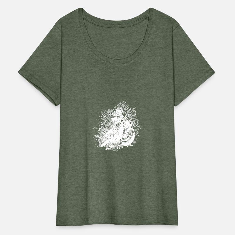 Motorcyclist Road-trip Splash Biker Style