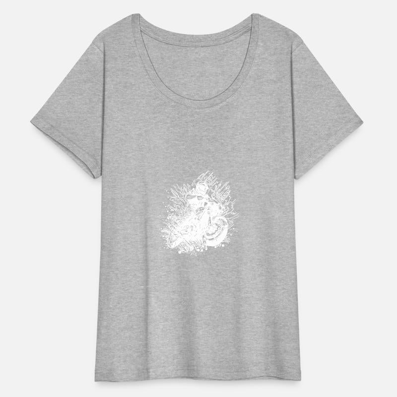 Motorcyclist Road-trip Splash Biker Style