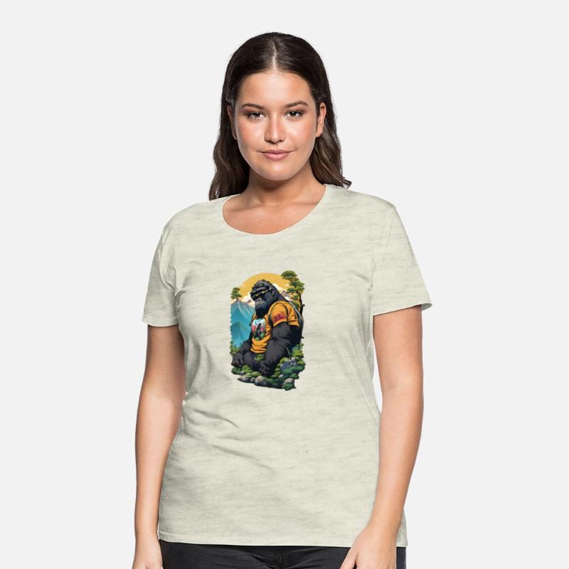 Nature Hiking Woods Camping Sunset Retro Vintage