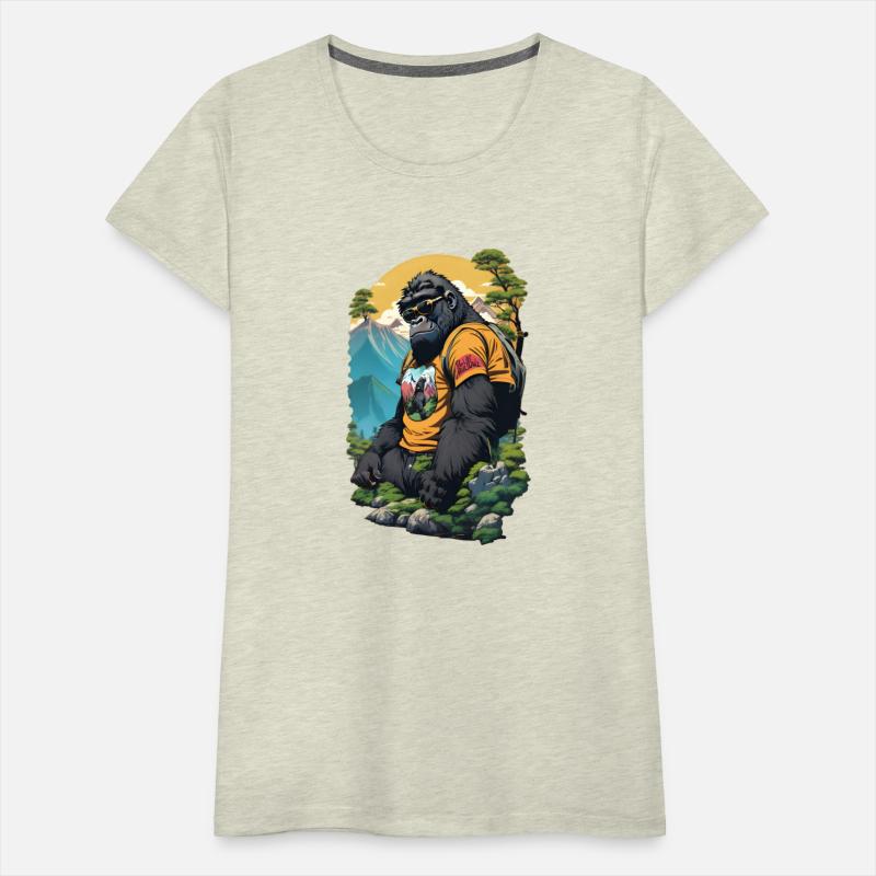 Nature Hiking Woods Camping Sunset Retro Vintage