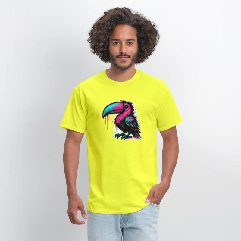 Neon Graffiti Toucan – Street Art Style Colorful B