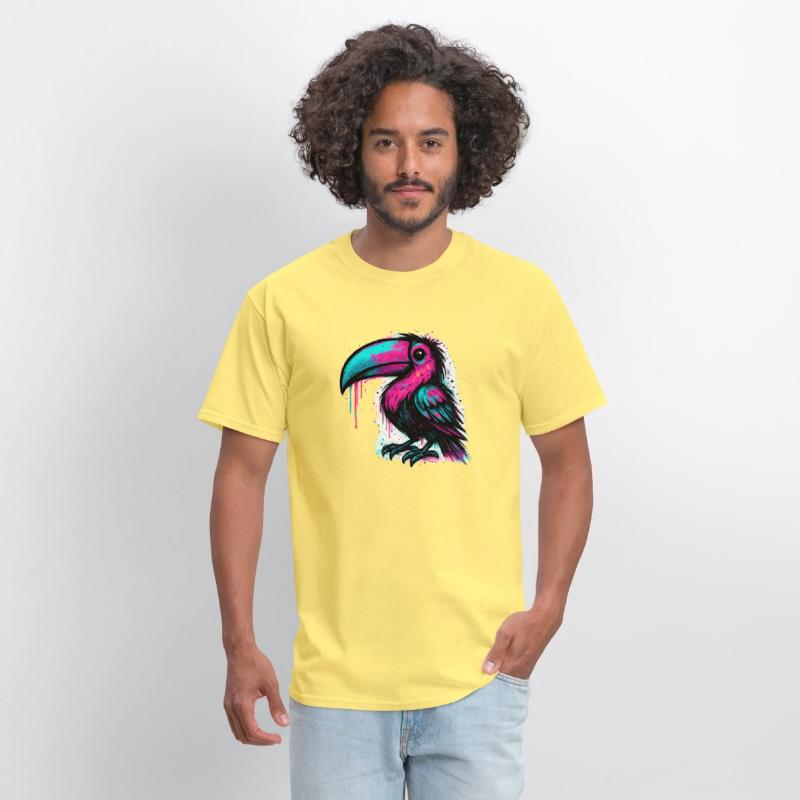 Neon Graffiti Toucan – Street Art Style Colorful B