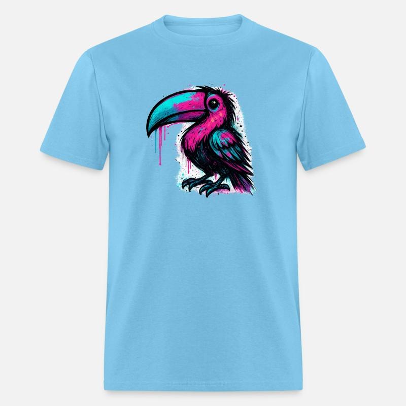 Neon Graffiti Toucan – Street Art Style Colorful B