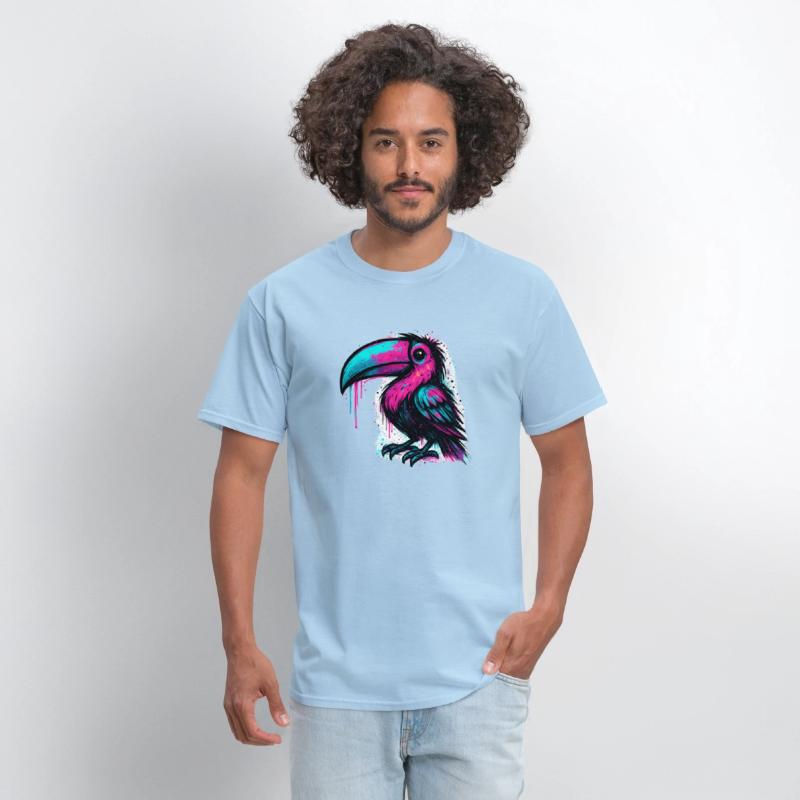 Neon Graffiti Toucan – Street Art Style Colorful B