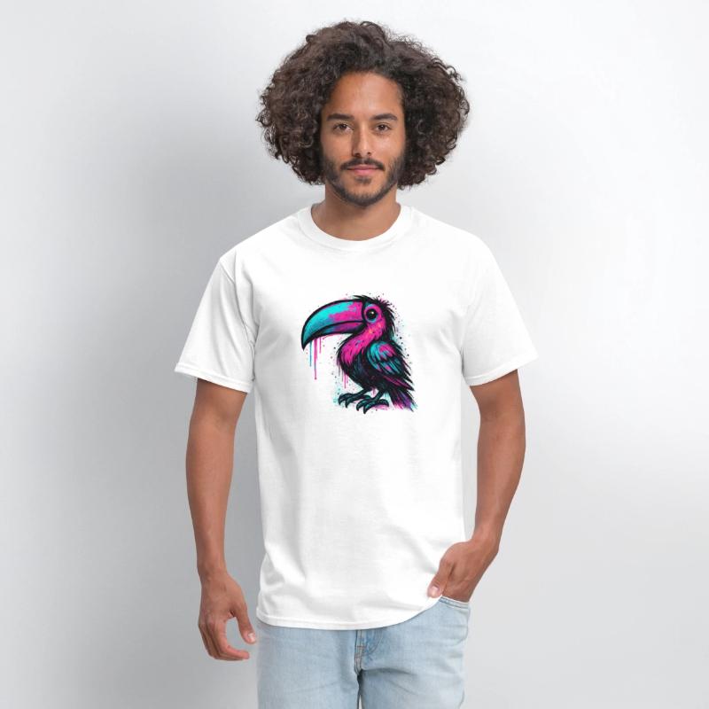 Neon Graffiti Toucan – Street Art Style Colorful B