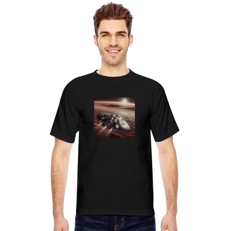 New spaceship landing on mars