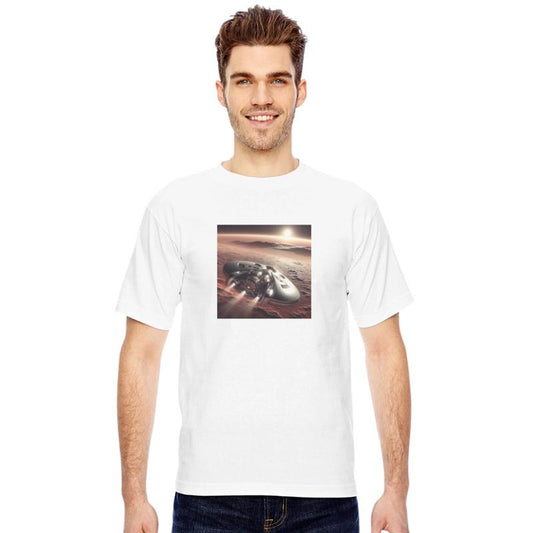 New spaceship landing on mars