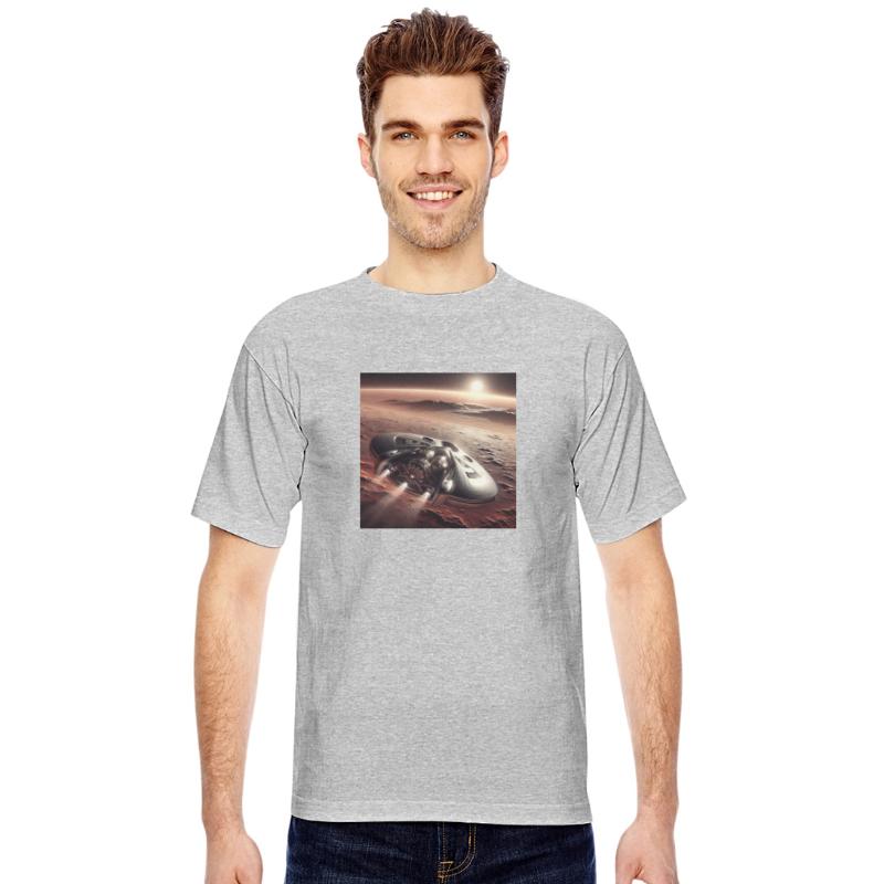 New spaceship landing on mars