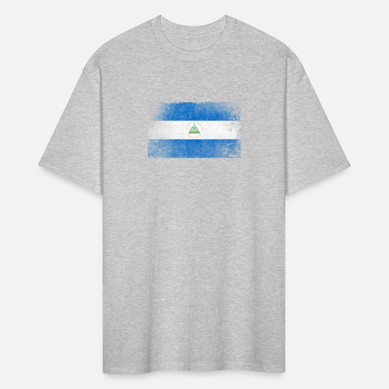 Nicaragua Flag Distressed