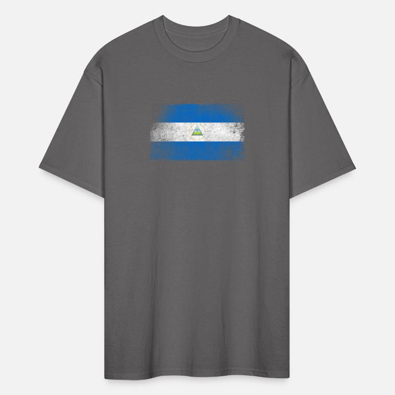 Nicaragua Flag Distressed