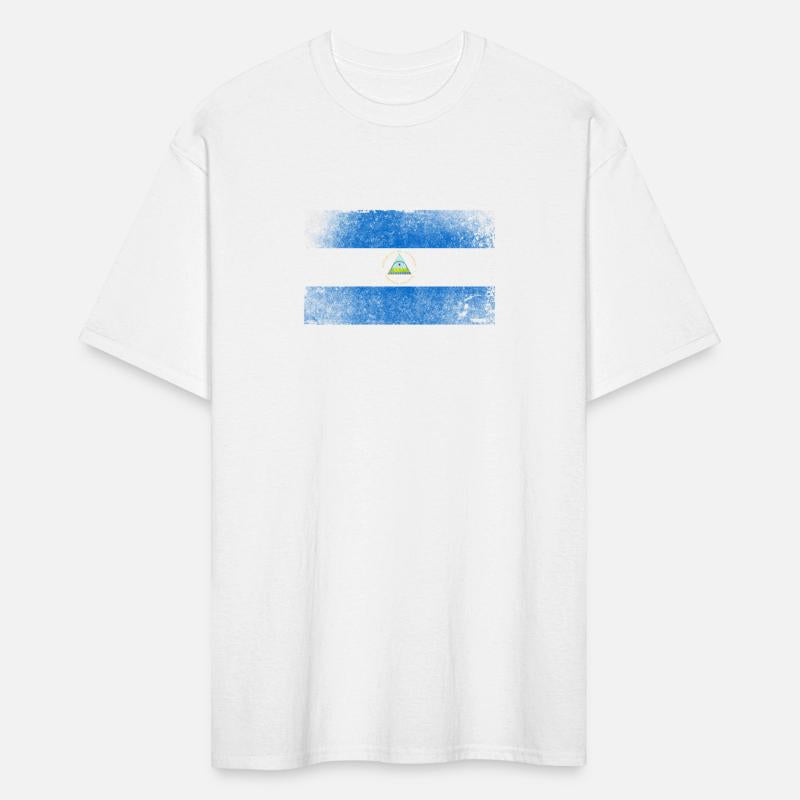 Nicaragua Flag Distressed